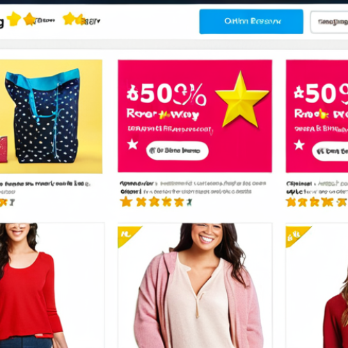 Home 6 **Prompt:** A vibrant online storefront displaying glowing customer reviews and star ratings next to a product description. Shoppers are smiling and confidently adding items to their carts. The website design is clean and modern, with trust badges prominently displayed. The overall impression is one of reliability and customer satisfaction.