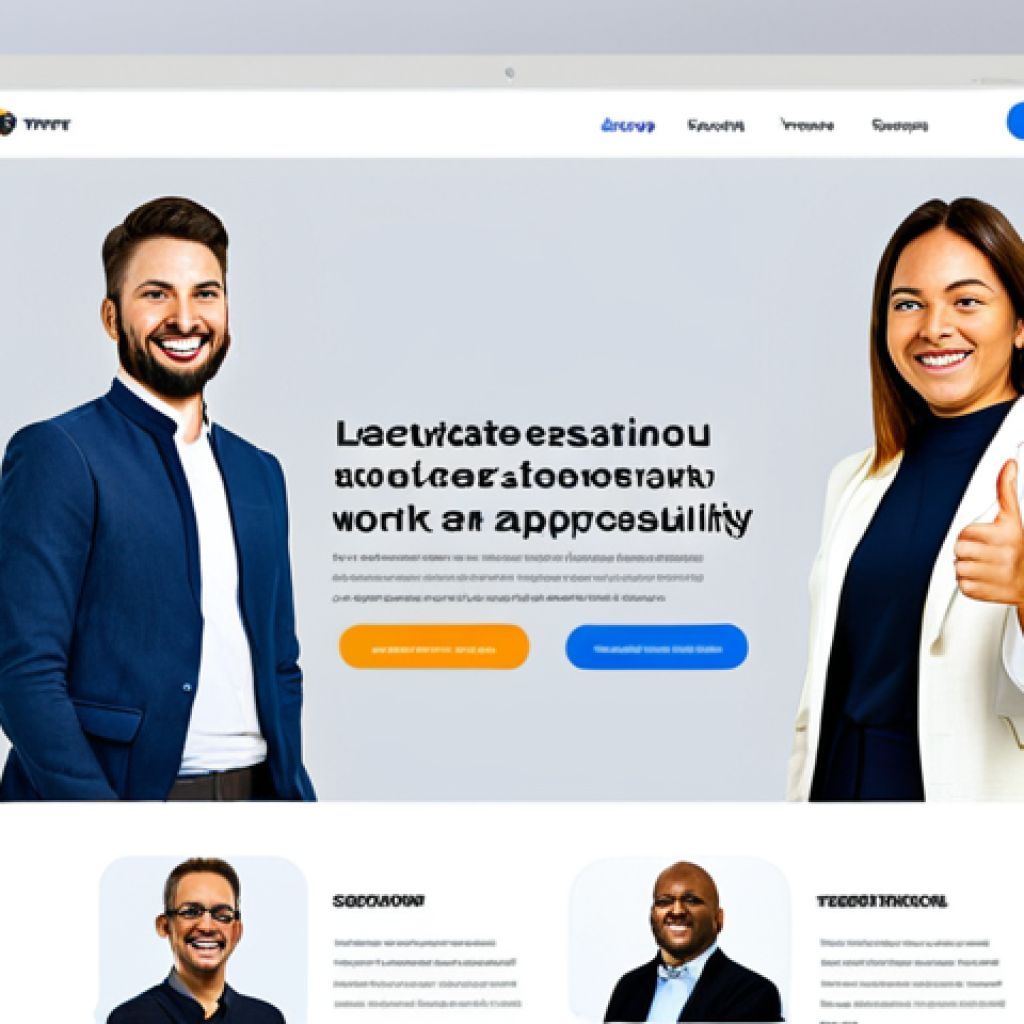 Website Landing Page with Testimonials**
"A clean, modern website landing page showcasing a new productivity app. Prominently displayed are rotating testimonials featuring diverse individuals (fully clothed, appropriate attire) smiling and giving thumbs up. The background includes blurred screenshots of the app interface. Focus on trust and usability. Keywords: safe for work, professional design, user-friendly, positive feedback, perfect anatomy, correct proportions."
**