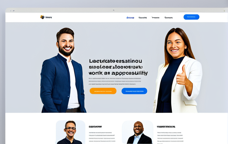 Website Landing Page with Testimonials**

"A clean, modern website landing page showcasing a new productivity app. Prominently displayed are rotating testimonials featuring diverse individuals (fully clothed, appropriate attire) smiling and giving thumbs up. The background includes blurred screenshots of the app interface. Focus on trust and usability. Keywords: safe for work, professional design, user-friendly, positive feedback, perfect anatomy, correct proportions."

**